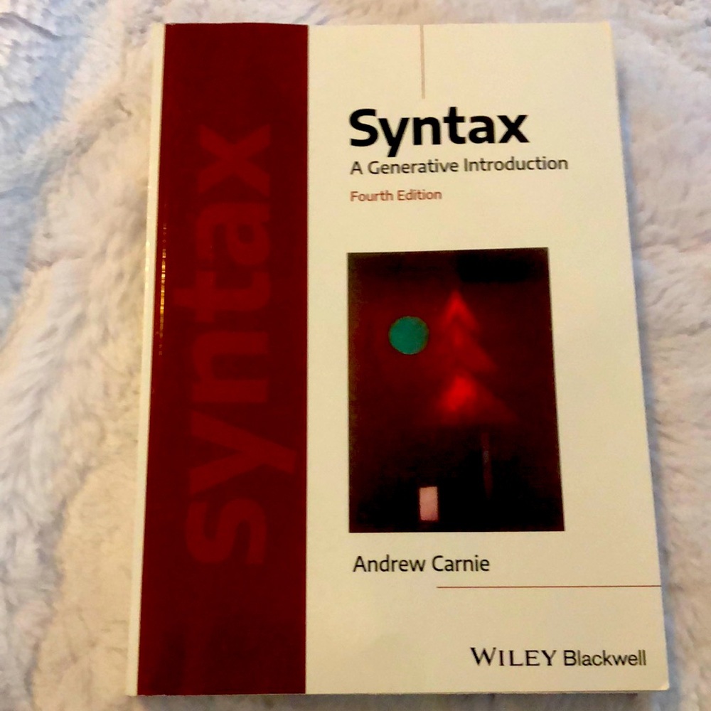 Syntax: A Generative Introduction -- Andrew Carnie